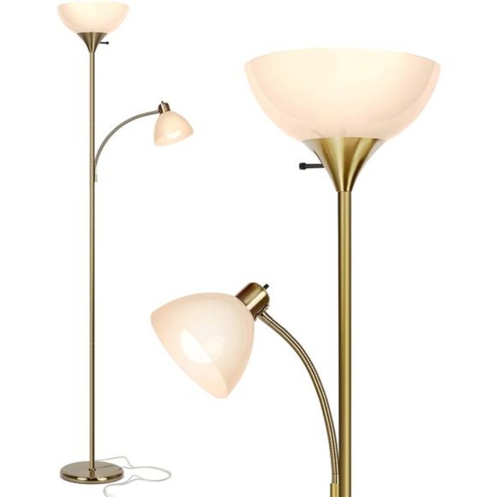 Sky Dome Plus LED Floor lamp,Torchiere Super Bright Floor Lamp with Reading Lamp